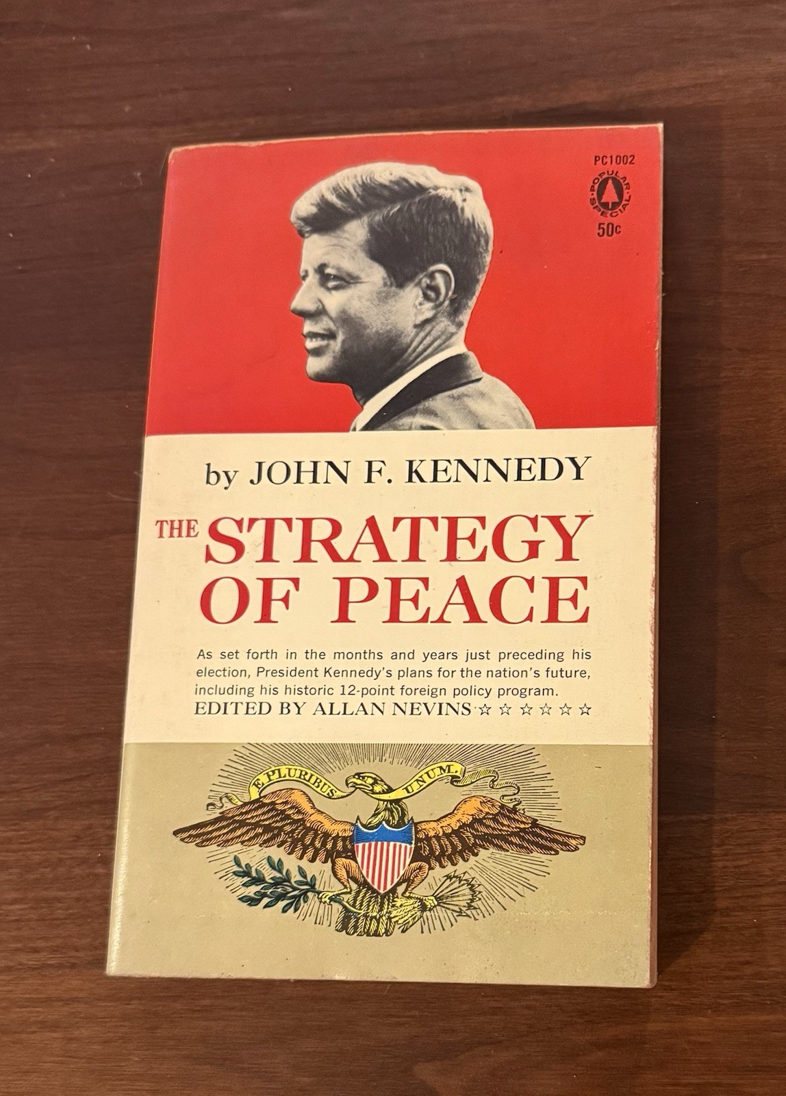 The Strategy Of Peace By John F Kennedy 1961 Paperback Book, Popular Library