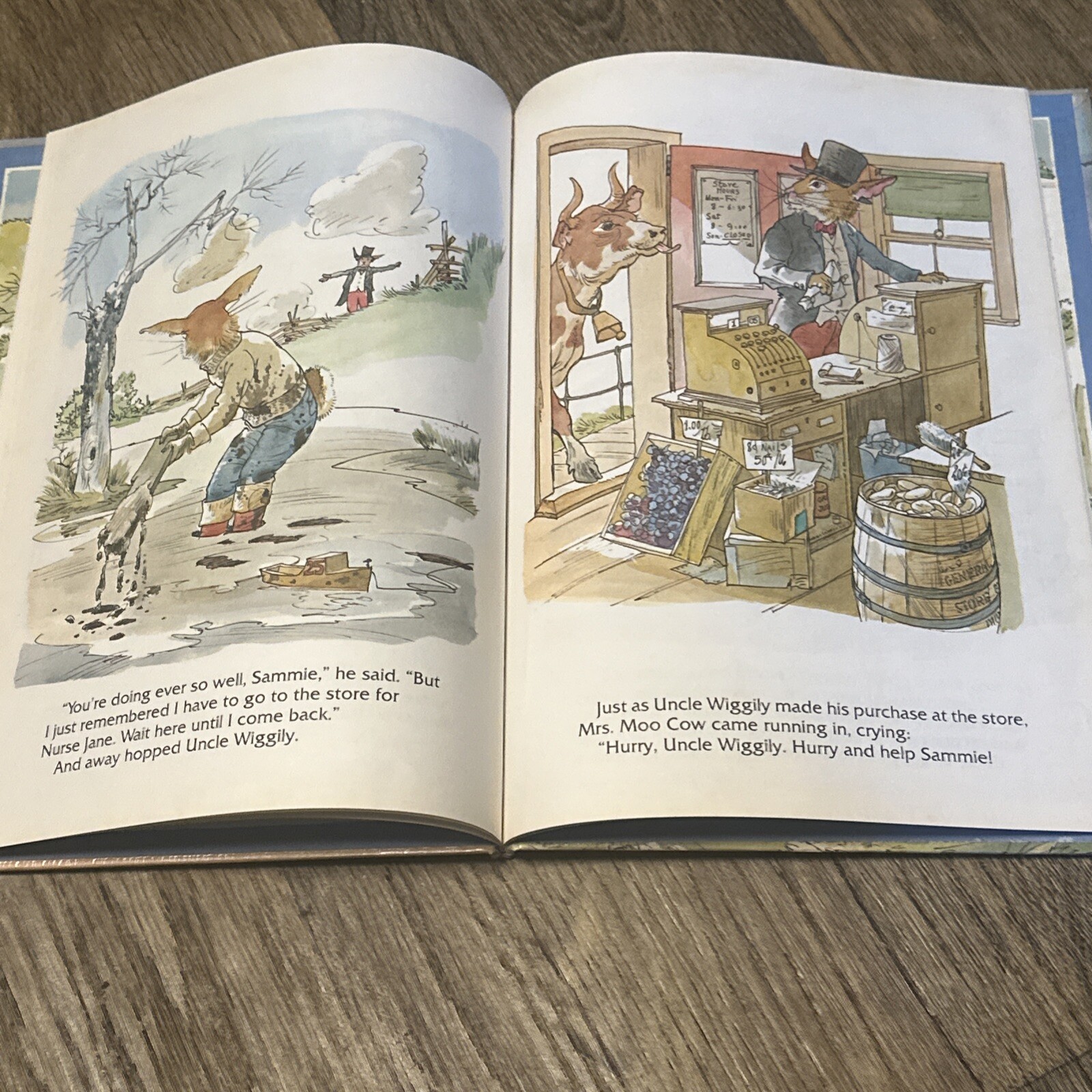 Uncle Wiggily and the Sugar Cookie Howard R Garis Vintage Childrens Book 1977