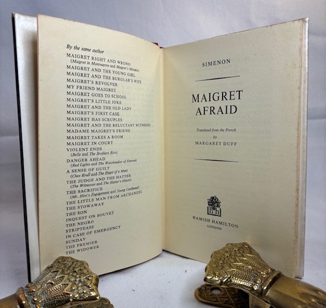Georges Simenon, Maigret Afraid HB First UK edition 1961 Hamish Hamilton