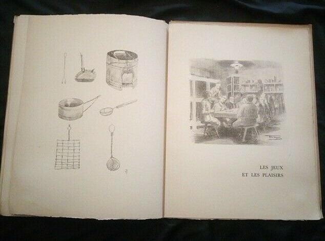 Lieutenant Dubout: Oflag II D 1940 Block IV Lithographs IN Colours 1944 Eo