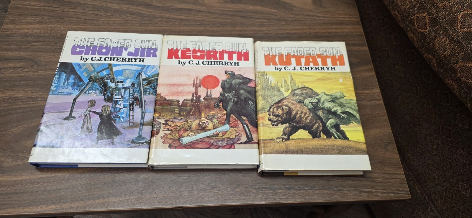 C.J. Cherryh’s Science Fiction Trilogy The Faded Sun. Hardcover 1st Edition VTG
