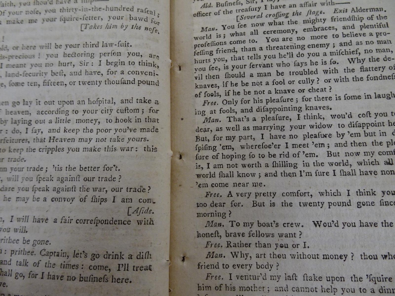 The Plain Dealer A Comedy 1768 William Wycherley N Nepecker