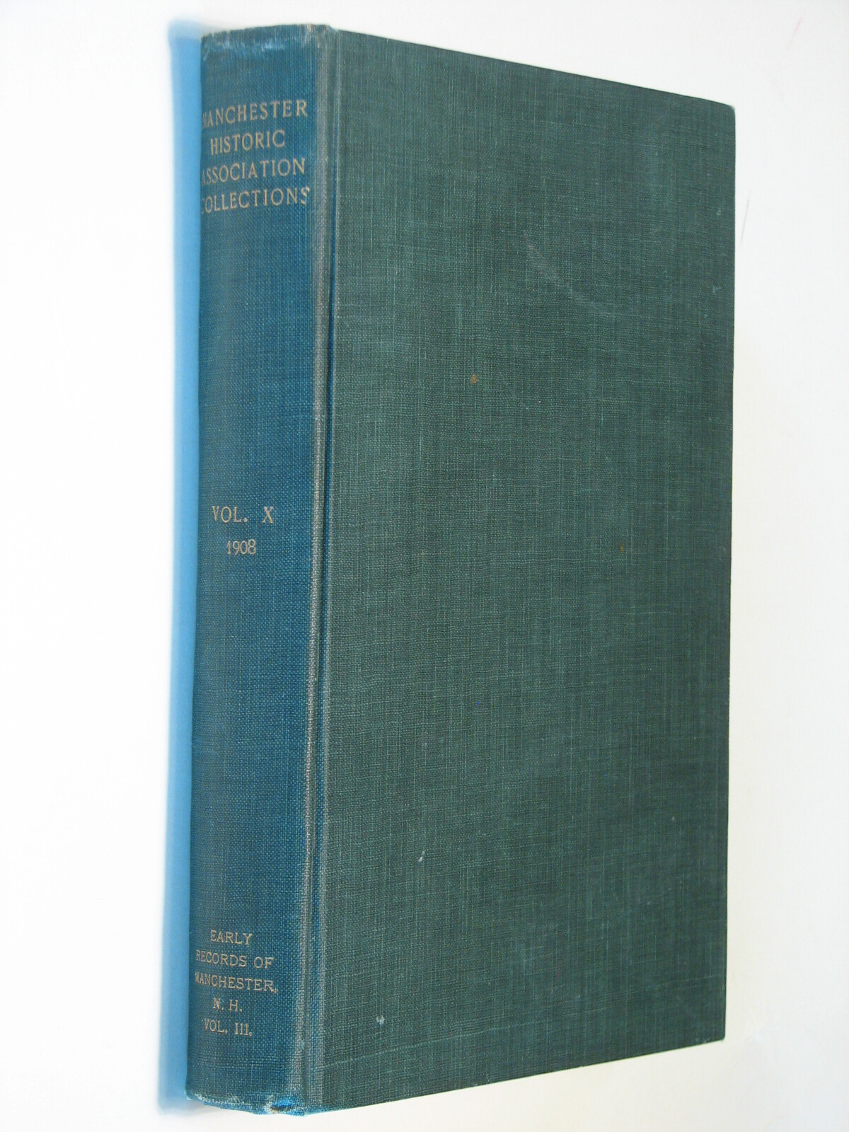 Manchester New Hamphsire Town Record Vol 10 history genealogy Hillsborough Co NH
