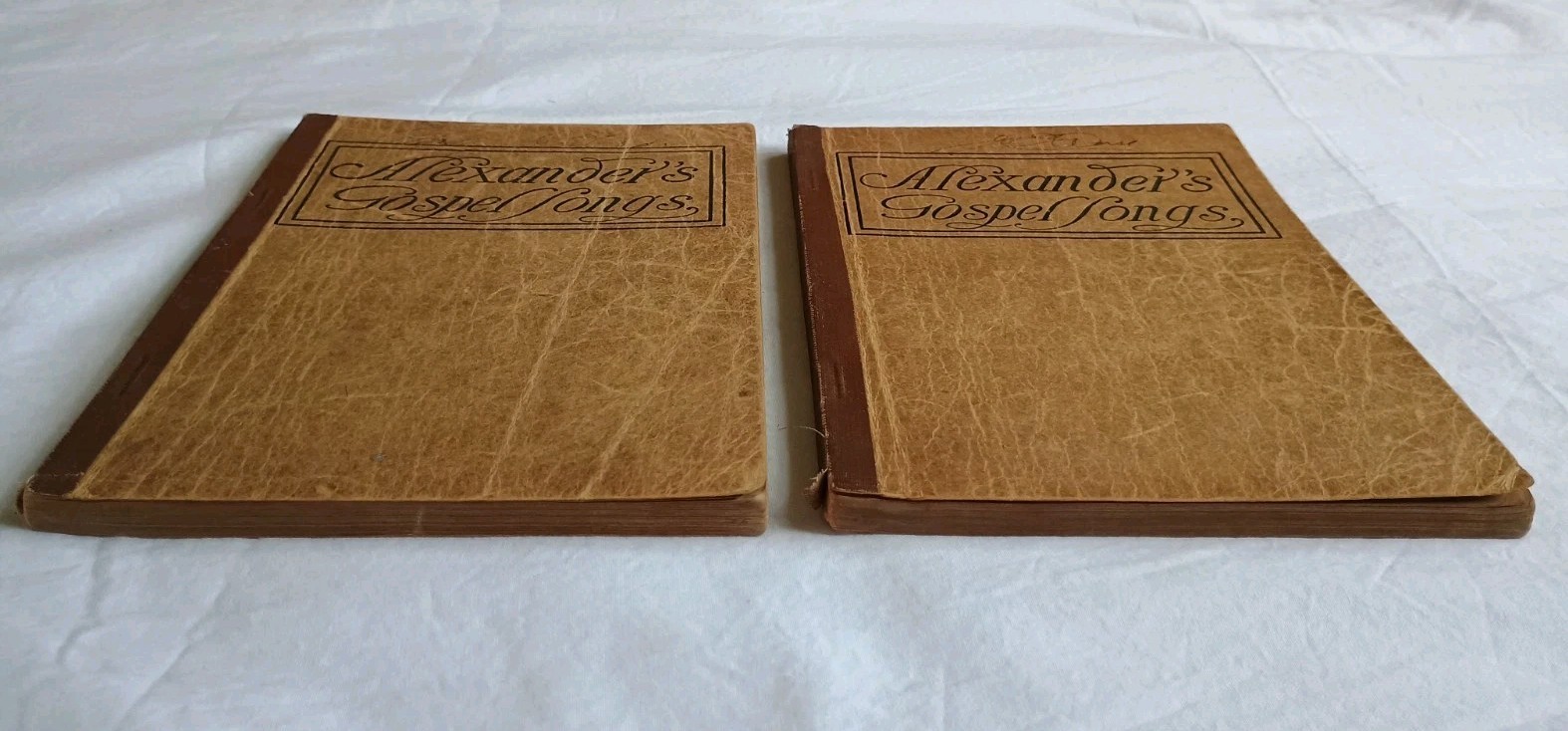 2 Antique 1908 Alexander’s Gospel Songs Hymnbooks Charles M. Alexander Hymnal