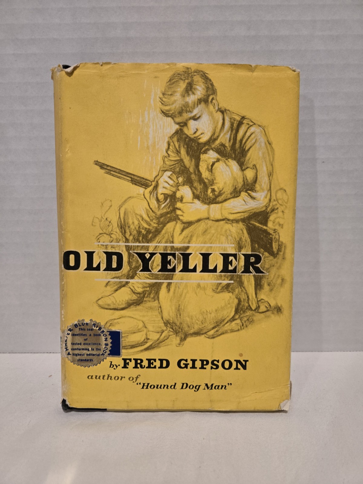 Old Yeller Hardcover Book by Fred Gipson Vintage 1956 Yellow Dust Jacket $2.95