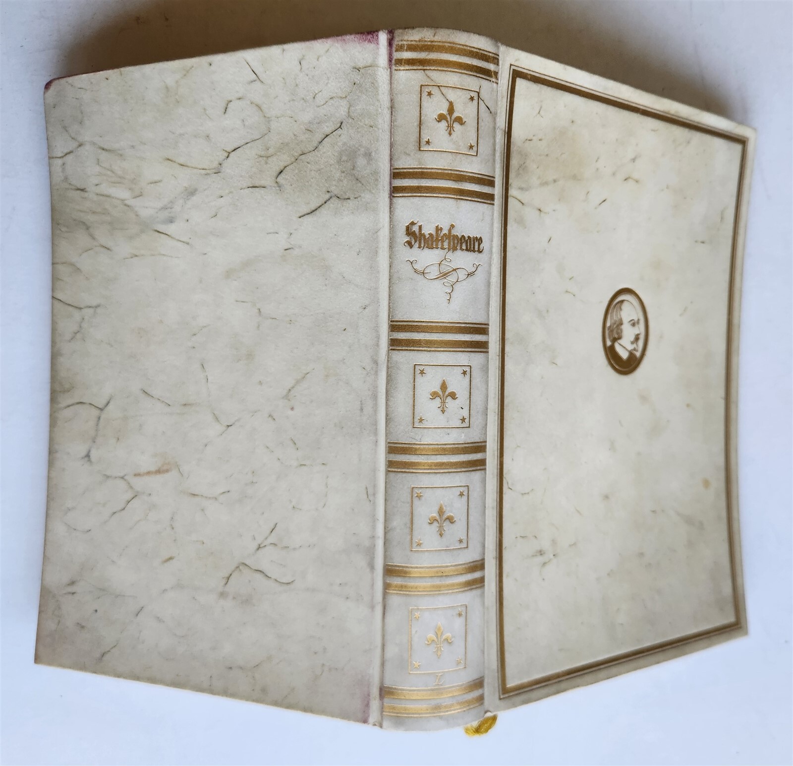 1922 UNKNOWN SHAKSPEARE antique FINE VELLUM BINDING illustrated LIMITED EDITION