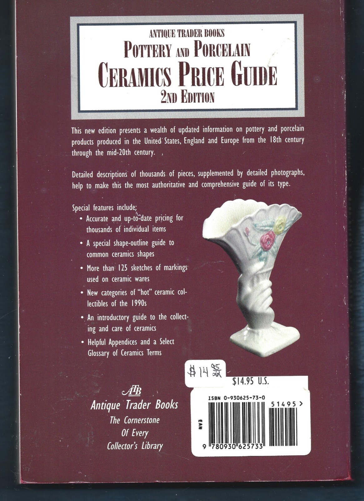 Pottery & Porcelain Ceramics Price Guide PB-1997-Kyle Husfloen-416 pages-2nd Ed.