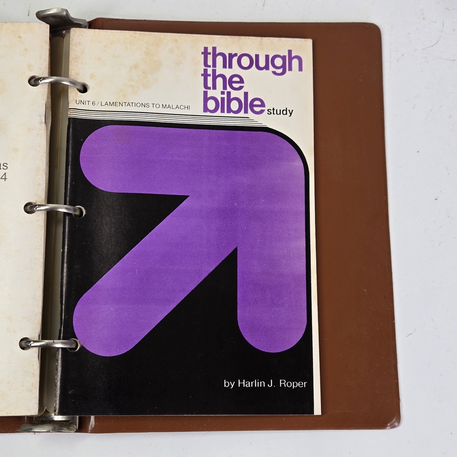 Through the Bible Study Course Harlin J. Roper 12 Booklets W/Binders