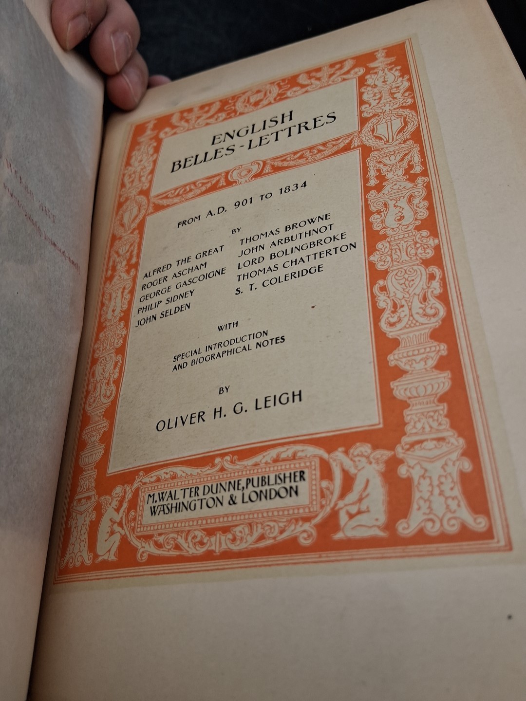 1901 Universal Classics Library – English & French Belles-Lettres, M. Walter Dun