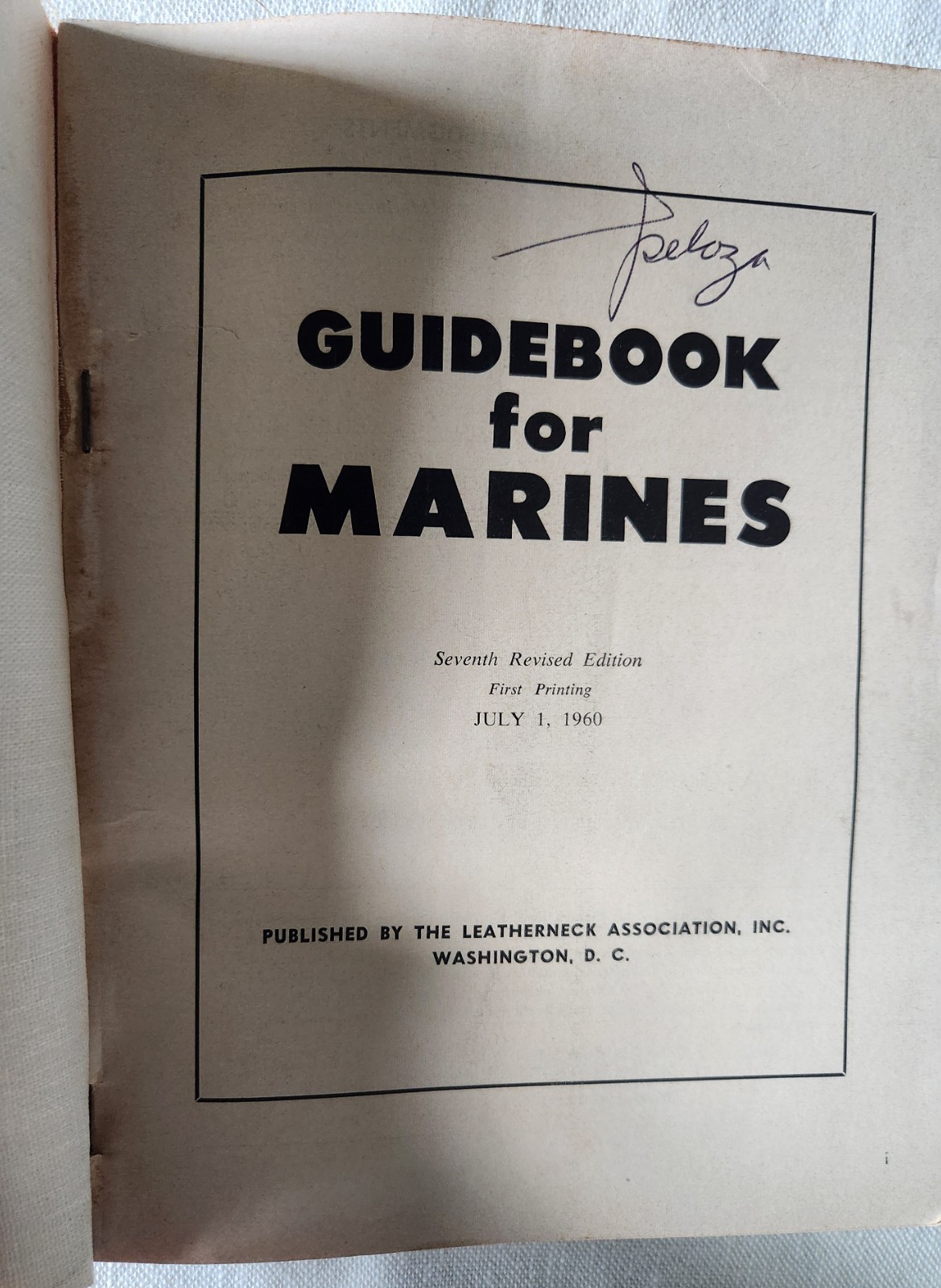 Guidebook For Marines 7th Revised Printing 1960