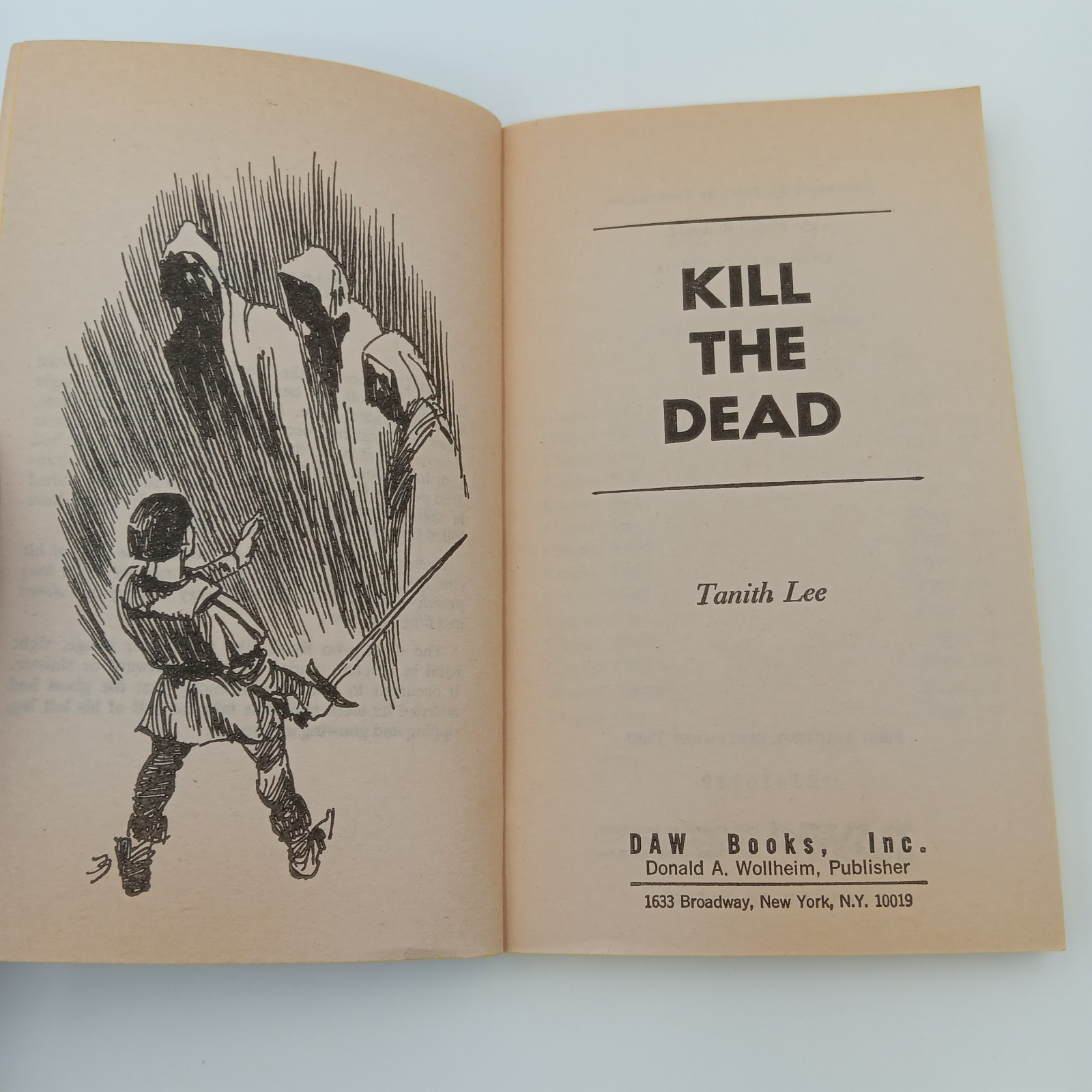 Kill The Dead PB Tanith Lee Daw Books 1980 Horror Fantasy 1st Print Good Cond