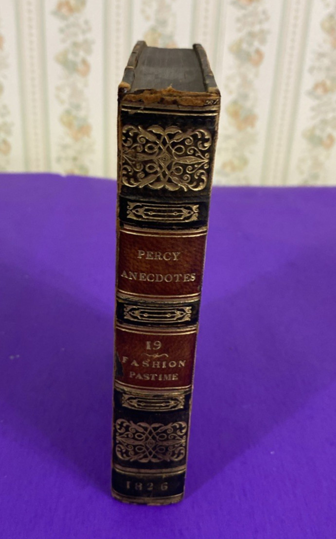 1826 Percy Anecdotes Vol XIX Fashion Pastime Stafford Archery Leather Book