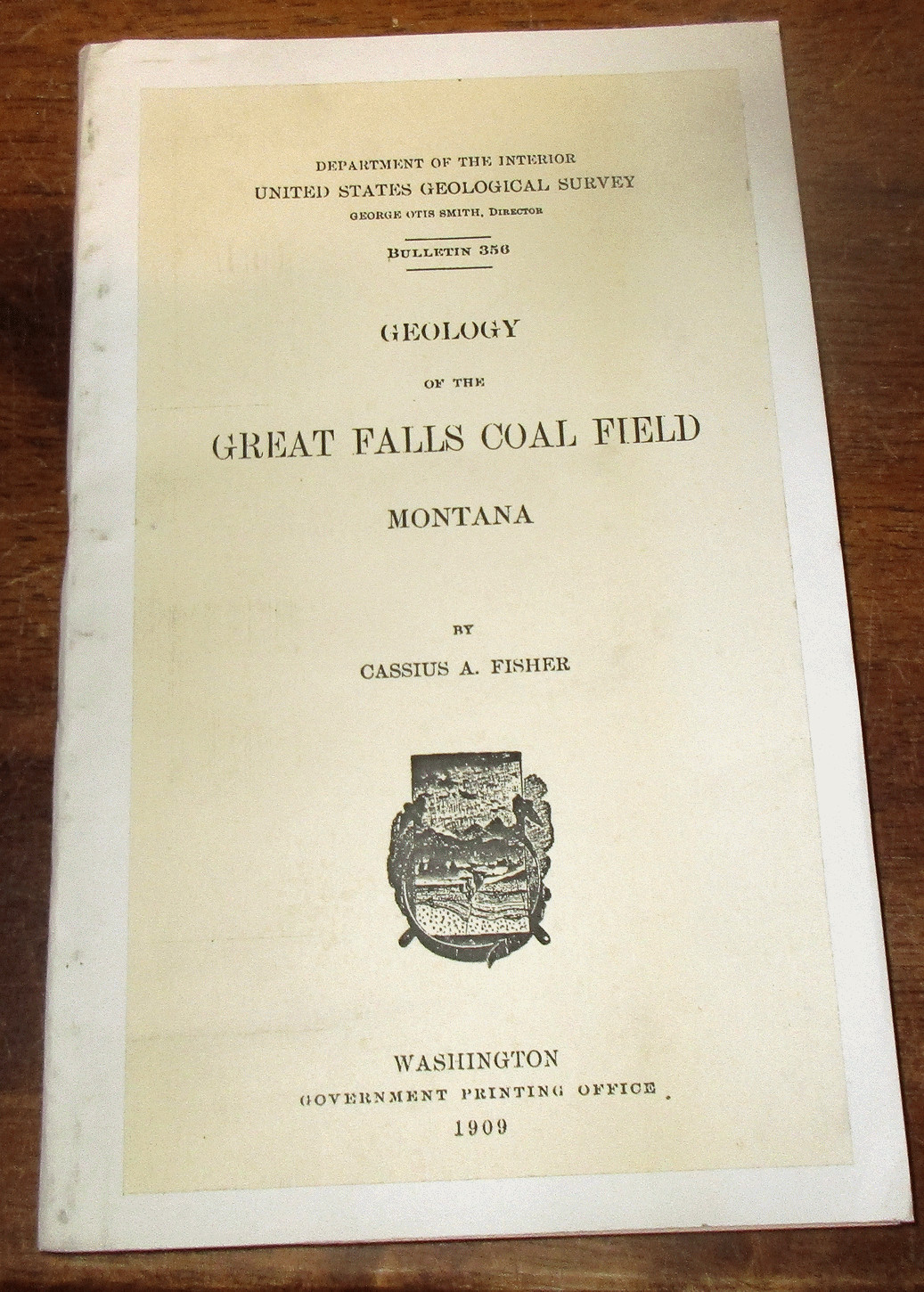 GEOLOGY PALEONTOLOGY STRATIGRAPHY 1909 MONTANA GREAT FALLS REGION W/ LARGE MAP