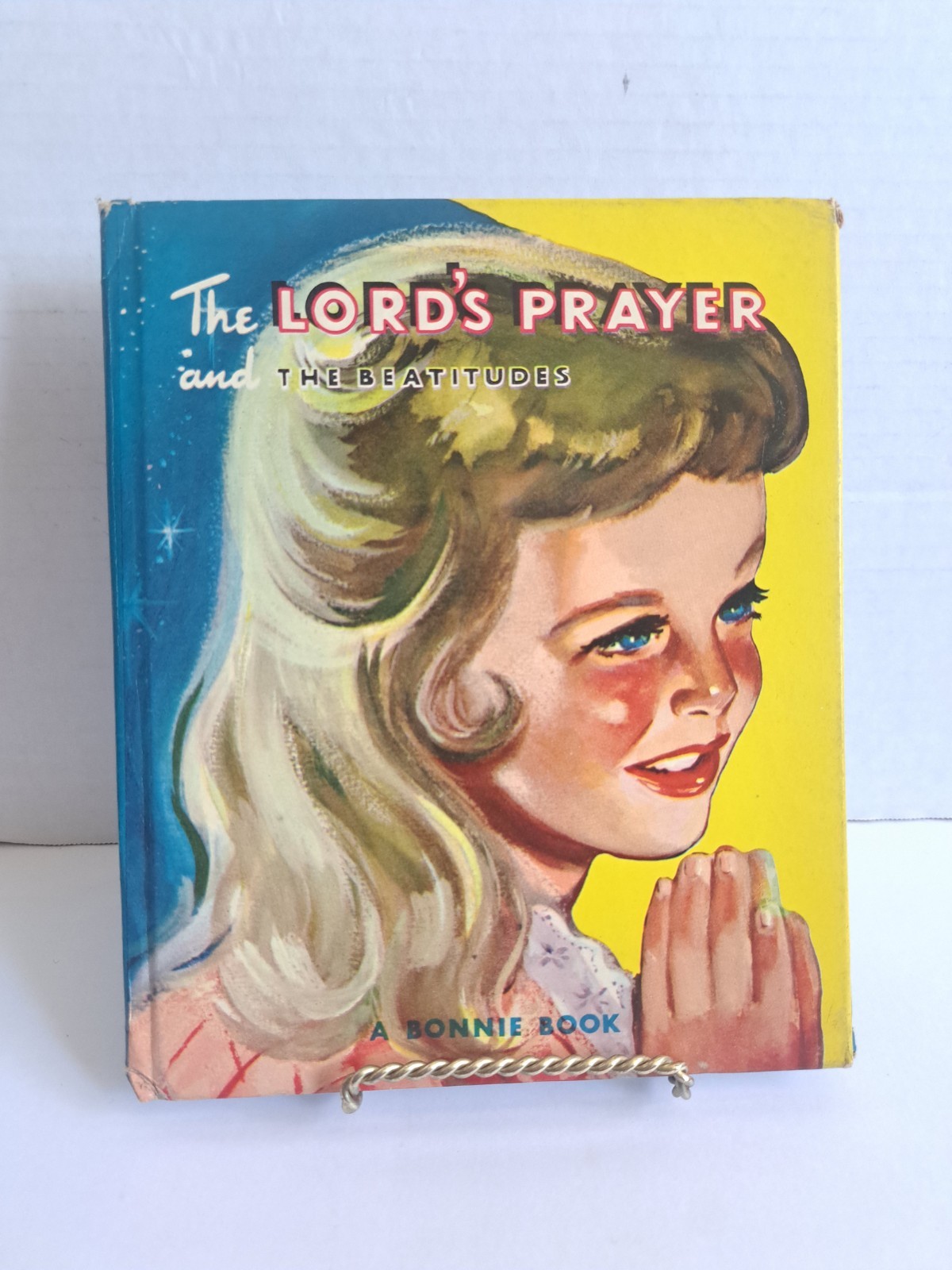 Vintage 1952 The Lord’s Prayer and The Beatitudes Bonnie Book Hardcover Religiou