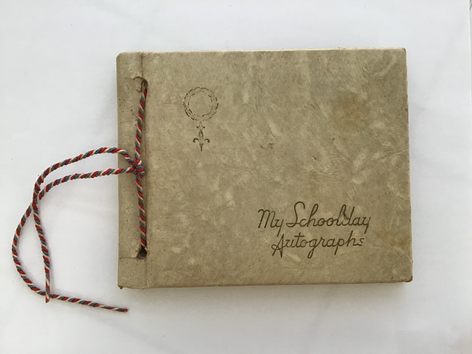 Antique School Autograph Book Hand Written Letter-Poem to Student