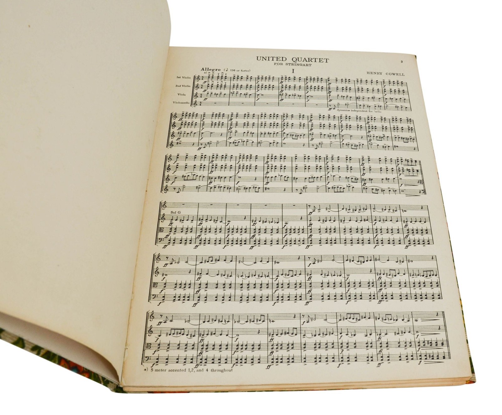 United Quartet for Stringart ~ HENRY COWELL ~ Lou Harrison’s Copy ~ circa 1936