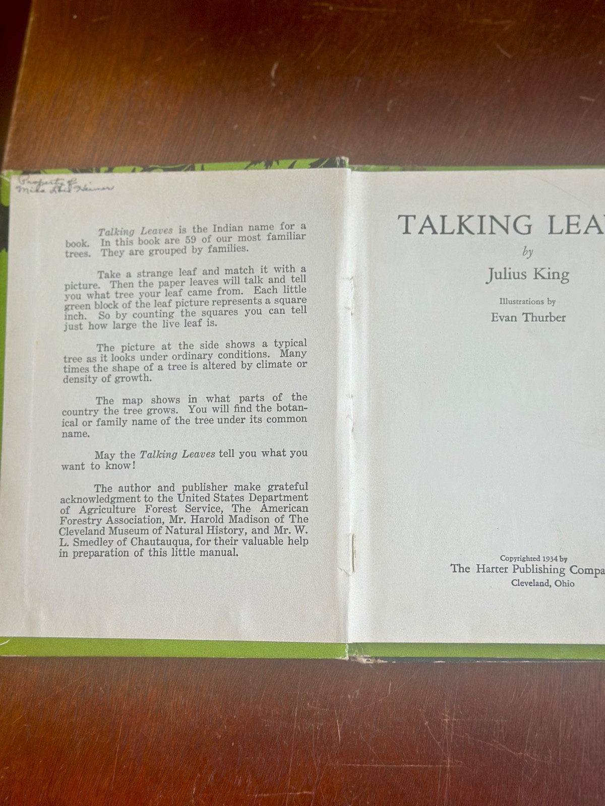 TALKING LEAVES / WILDFLOWERS / BIRDS III – Julius King 1934 Lot Of 3 Bks