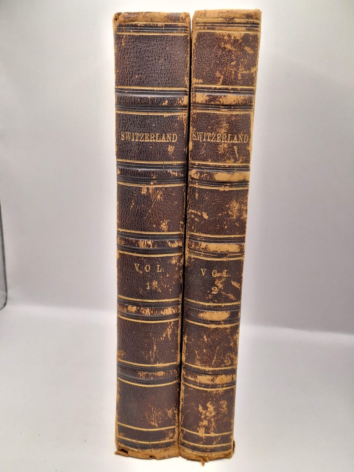 Switzerland Illustrated by Beattie/Bartlett Vols. 1 and 2, 1836 Antique