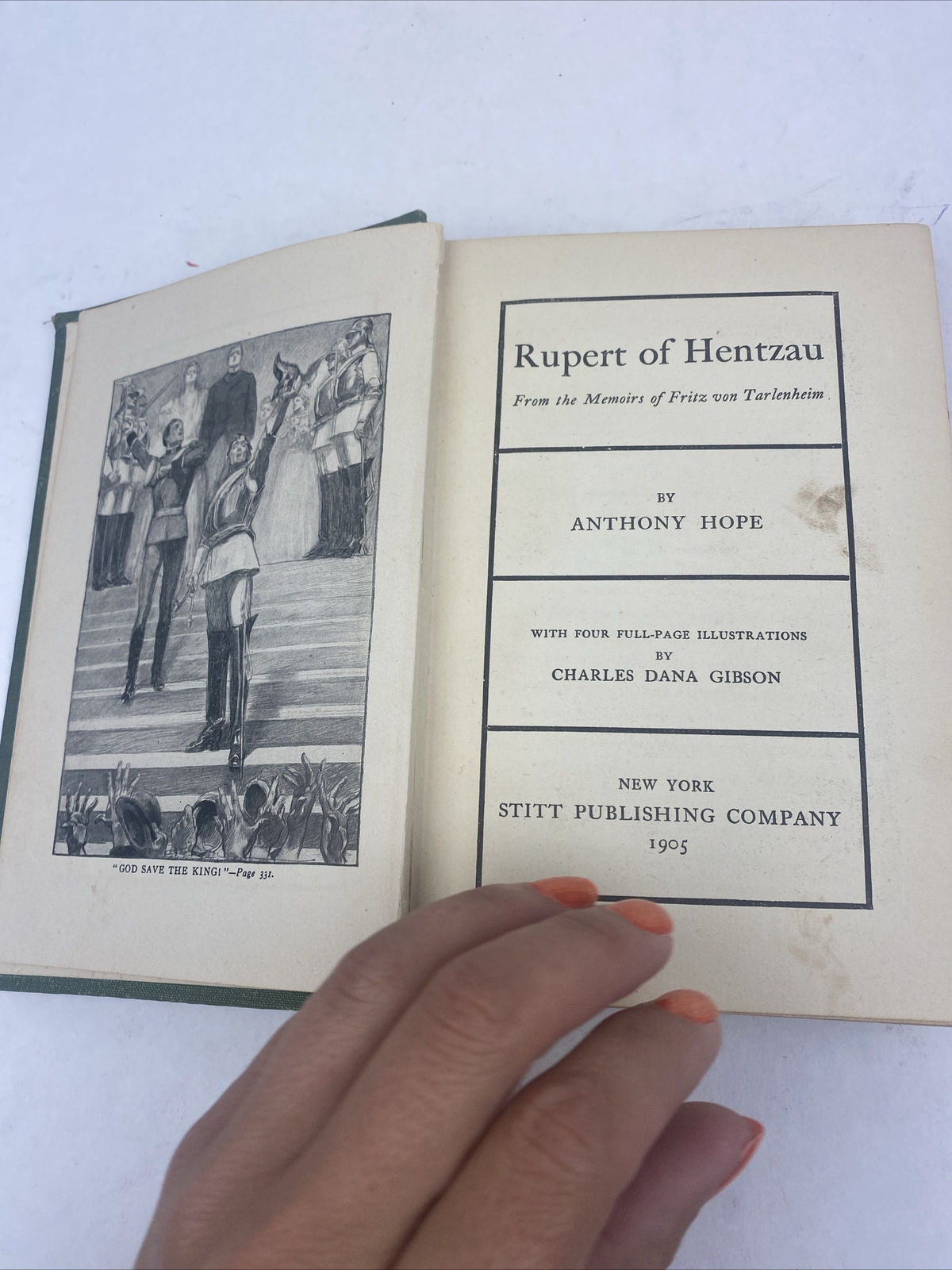 RUPERT of HENTZAU 1905 by Anthony Hope illustrated CHARLES DANA GIBSON