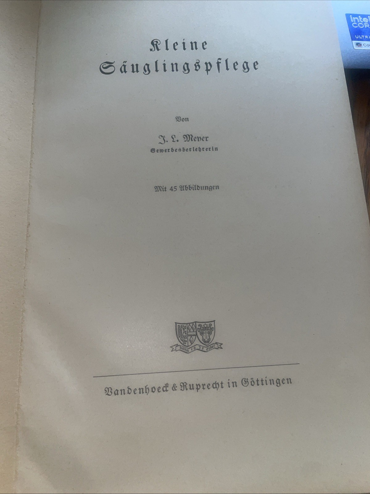 German Reader For Beginners Paul Valentine Bacon -School Book Rare Antique 1915