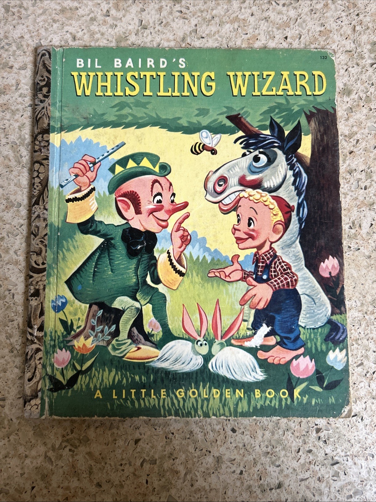 WHISTLING WIZARD ~Vintage Little Golden Book 1953 #132