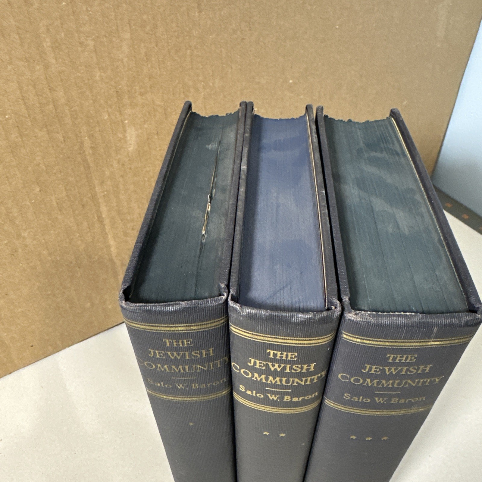 The Jewish Community by Baron 1948 Three Volume Set First Edition 3rd Printing