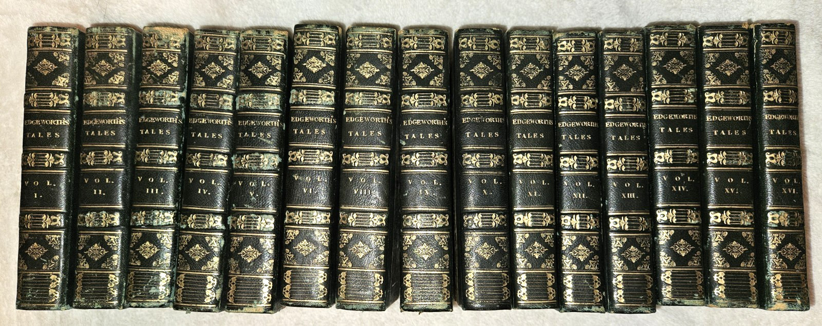 ANTIQUE 1800s MARIA EDGEWORTH TALES NOVELS BOOKS HARPERS STEREOTYPE EDITION