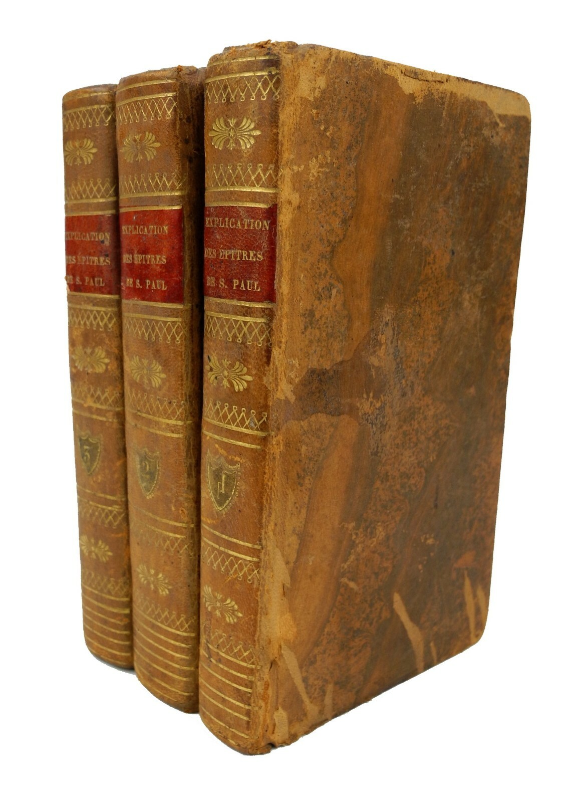 Explication Des Epitres De Saint Paul – 1827 – 3 Vols – French Text