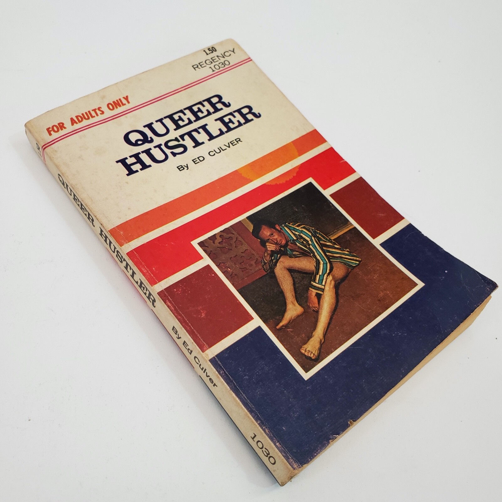 Queer Hustler by Ed Culver Vintage Sleaze Gay Pulp 1970 Regency Paperback