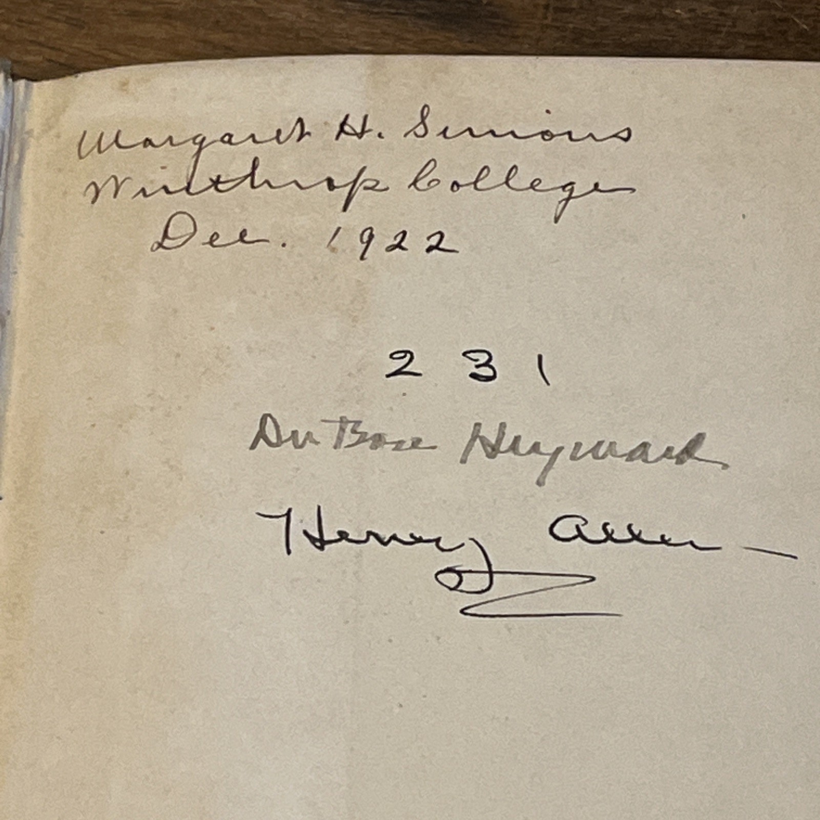 SIGNED Carolina Chansons Legends Low Country, Dubose Heyward, Charleston SC 1922