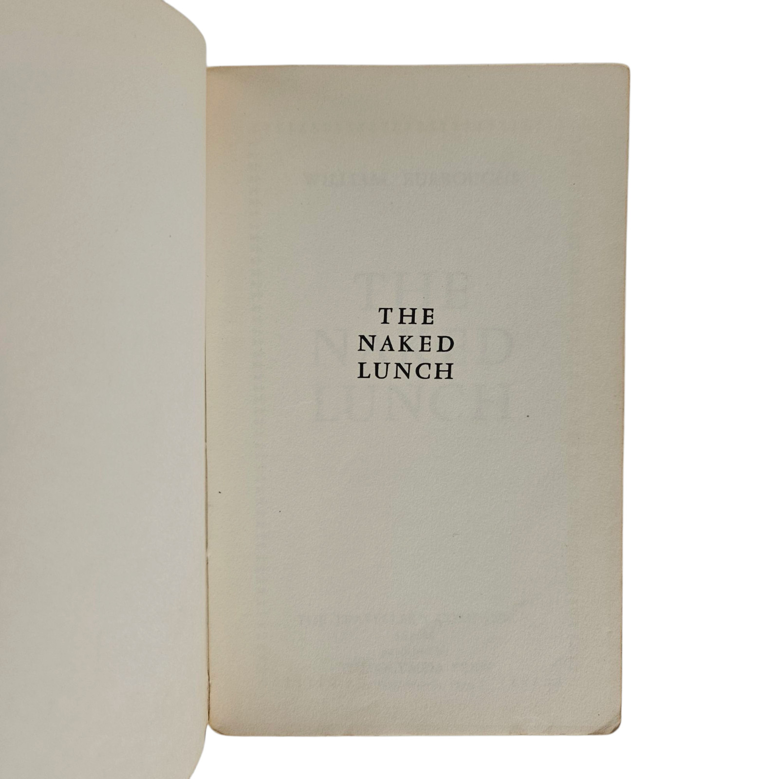 The Naked Lunch – William S. Burroughs – 1959 1st edition Olympia Press DJ first