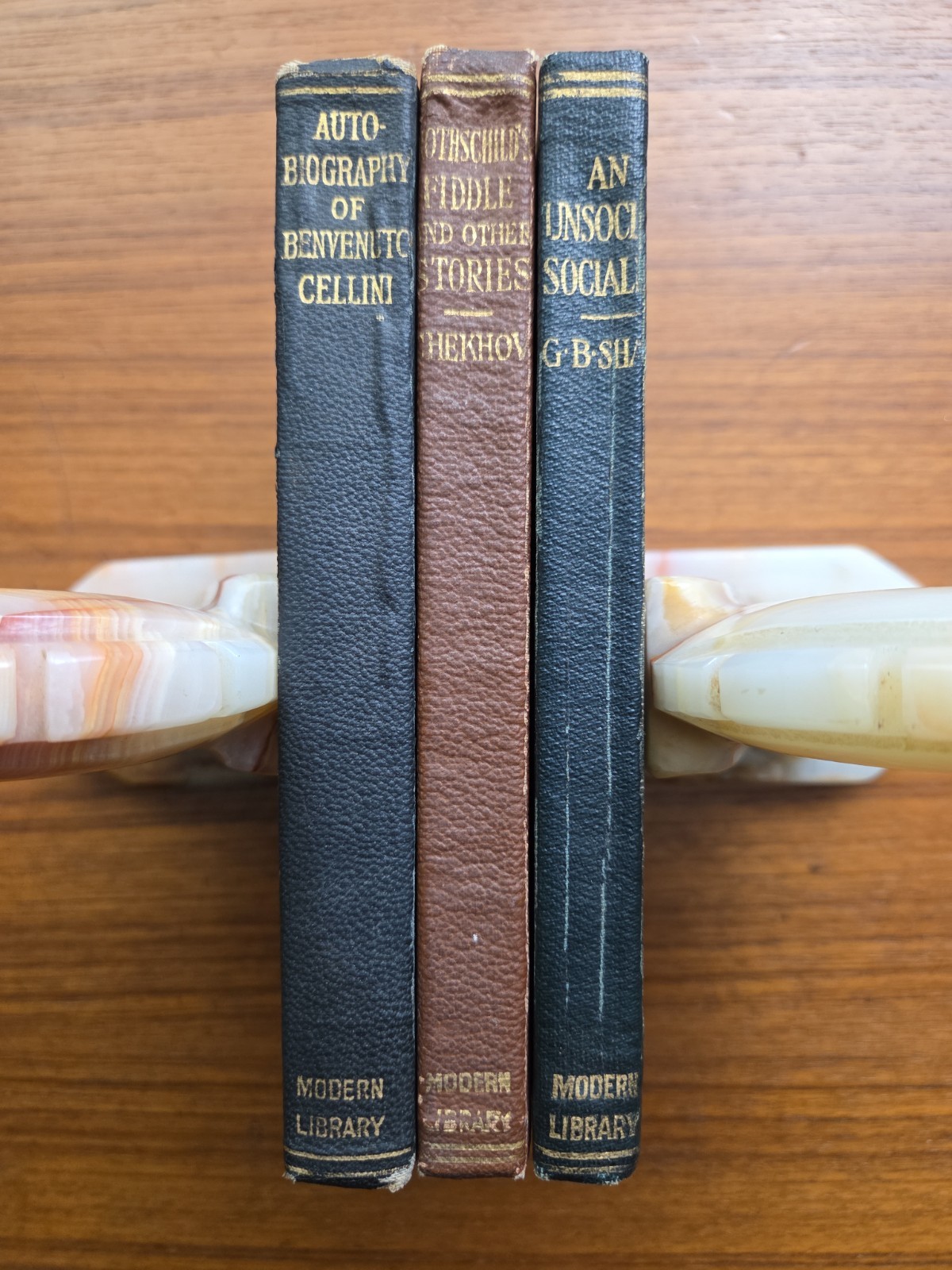 3 Vintage Modern Library Unsocial Socialist Shaw – Benvenuto Cellini – Chekhov
