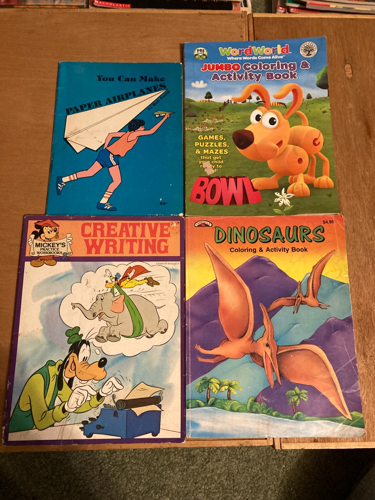 Vintage Children’s Project, Activity & Coloring Book Lot of 14 from 1975-2009