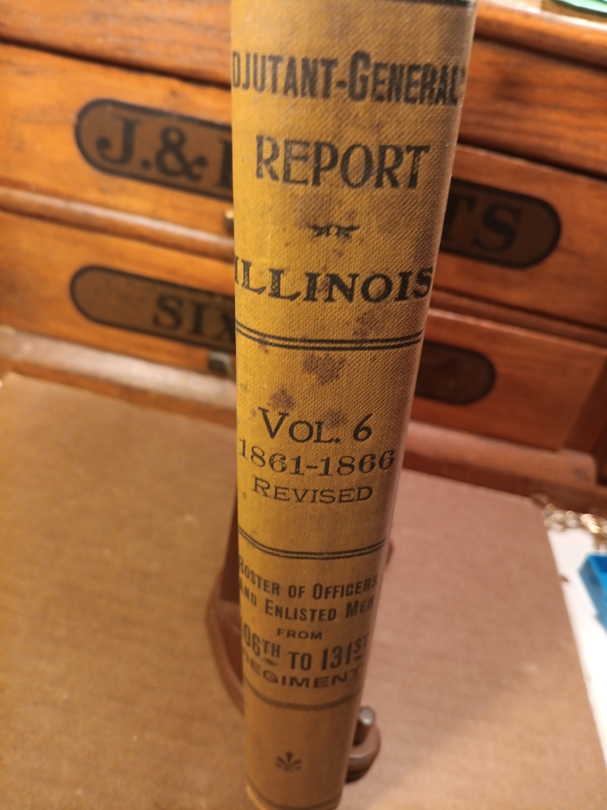 Adjutant General Report Illinois Vol. 6 1861-1866 Book. 106th To 131st Regiment