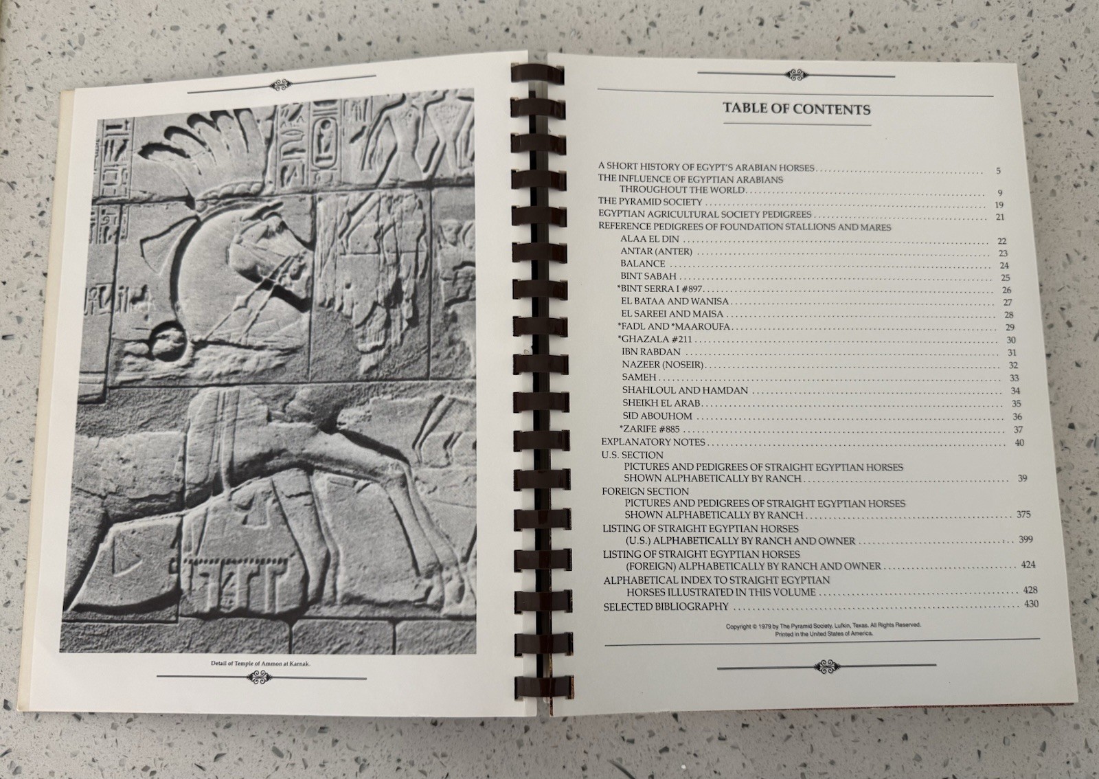 Reference Handbook of Straight Egyptian Arabian Horses, Vol. III Great Condition