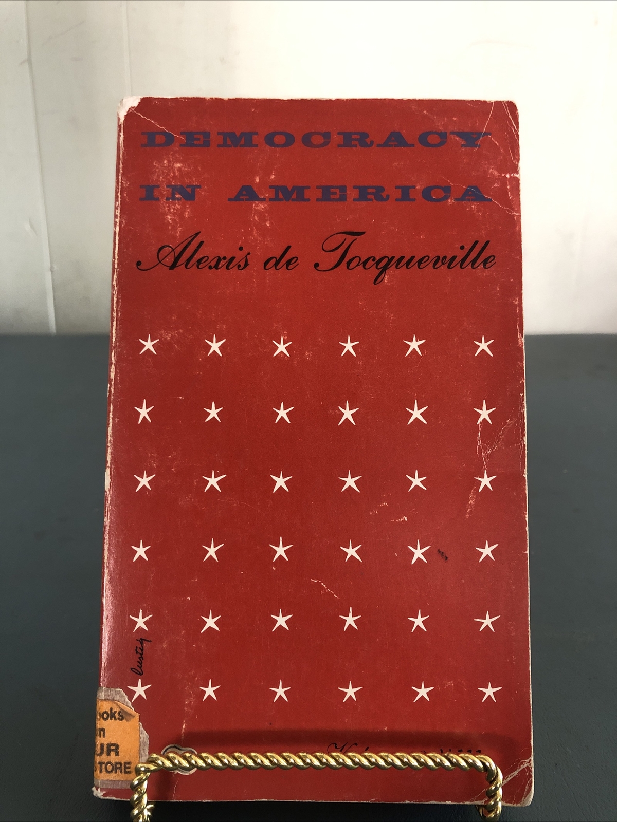 Democracy In America Volume 2 by Alexis De Tocqueville 1945 Vintage Paperback
