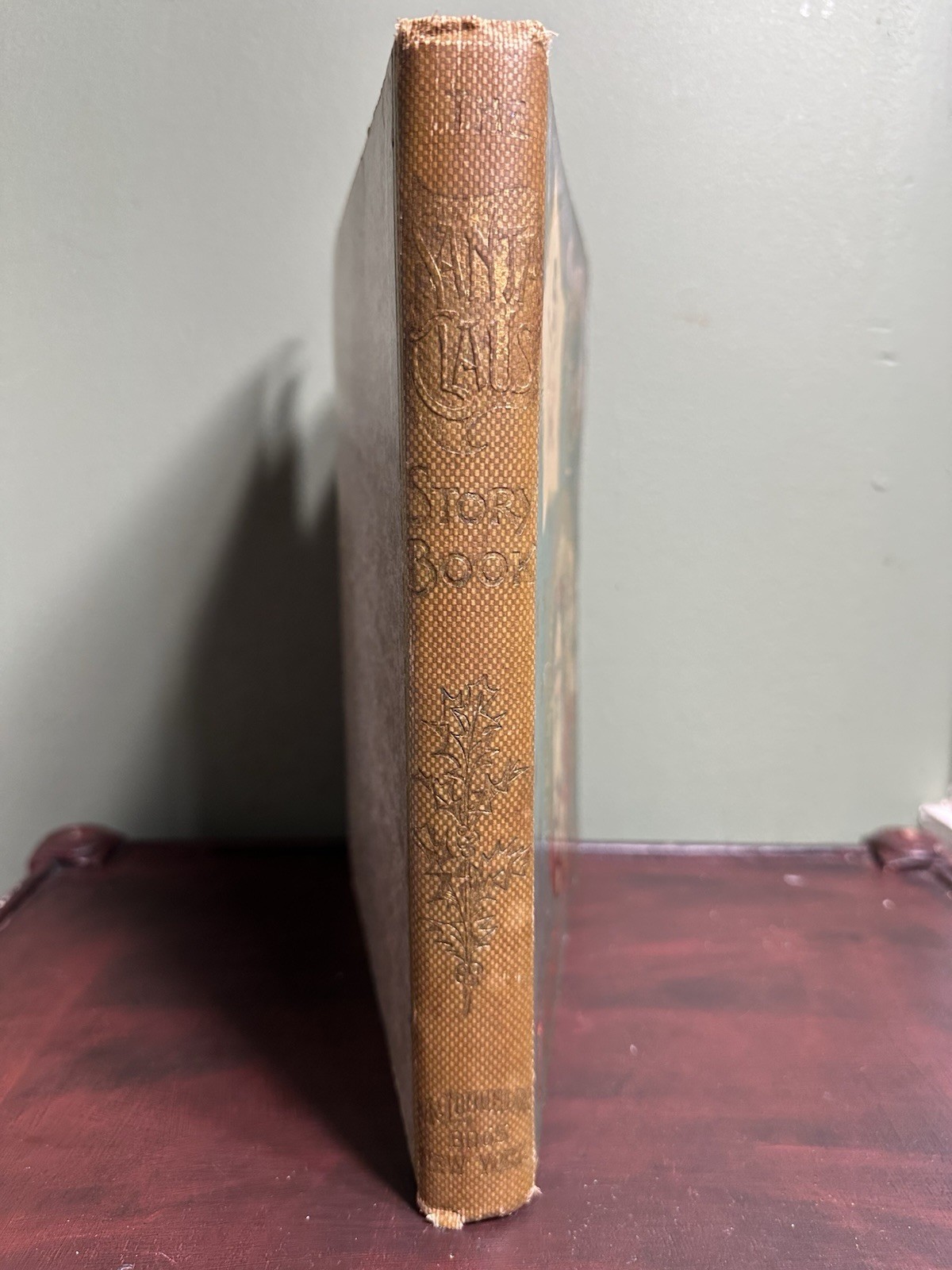 Antique Victorian Santa Clause Story Book 1900’s Mc Loughlin Bros. New York