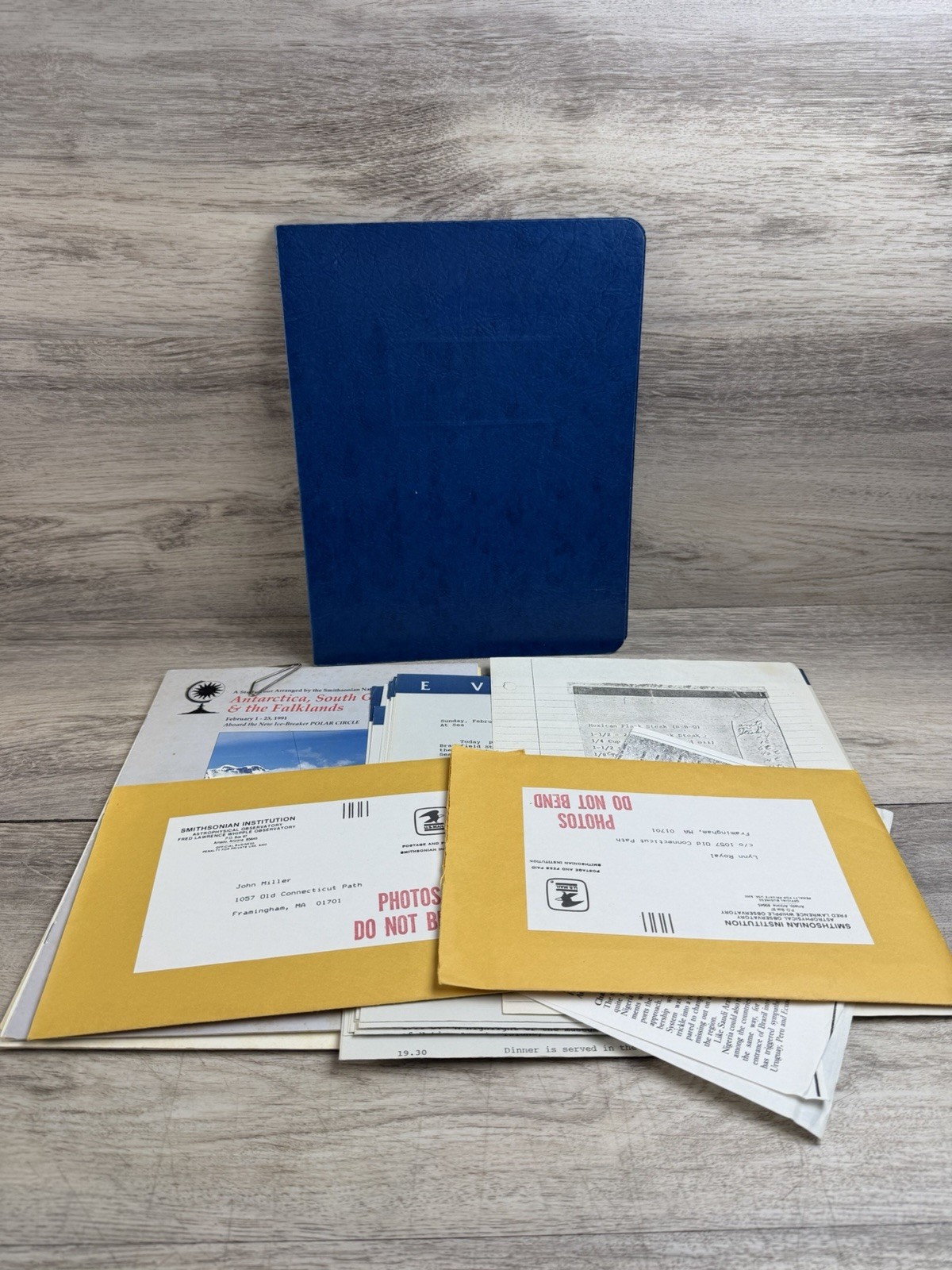 1991 Smithsonian Antarctica Expedition Study Tour Documents Lot Polar Circle