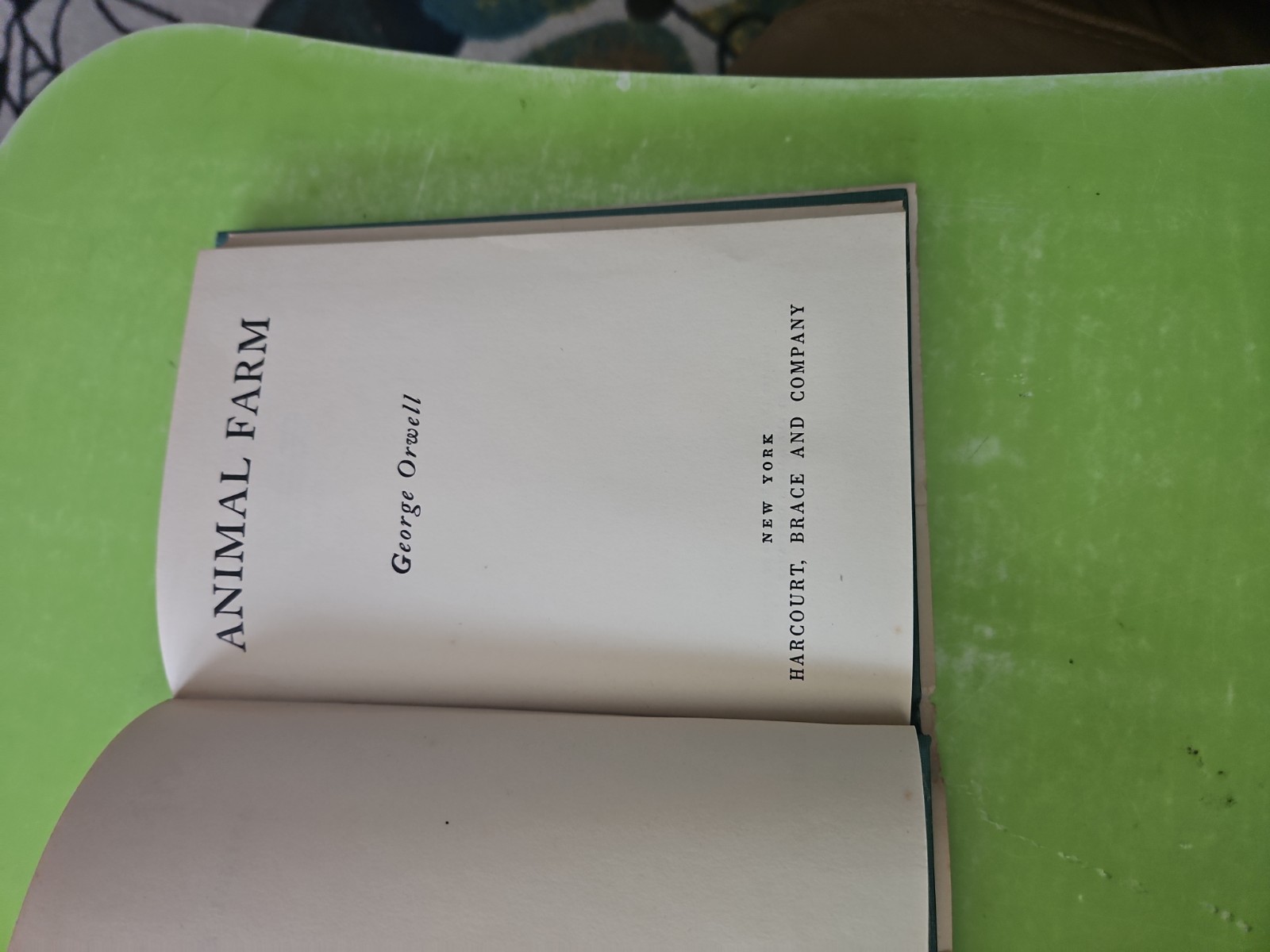 Animal Farm George Orwell 1946 HC Dust Jacket BOMC 1st ed 2nd printing Scranton
