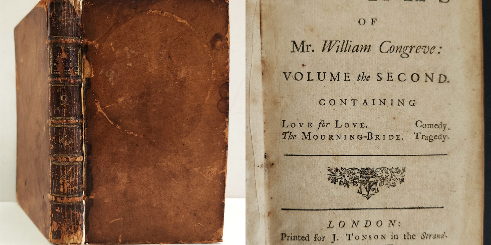 1730 antique WILLIAM CONGREVE LOVE for LOVE MORNING BRIDE Gordon of Halleaths