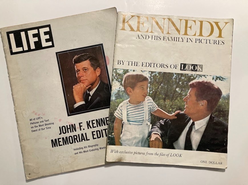 Set of (2) LIFE and LOOK JFK Memorial Commemorative Editions | 1963 | Pre-Owned