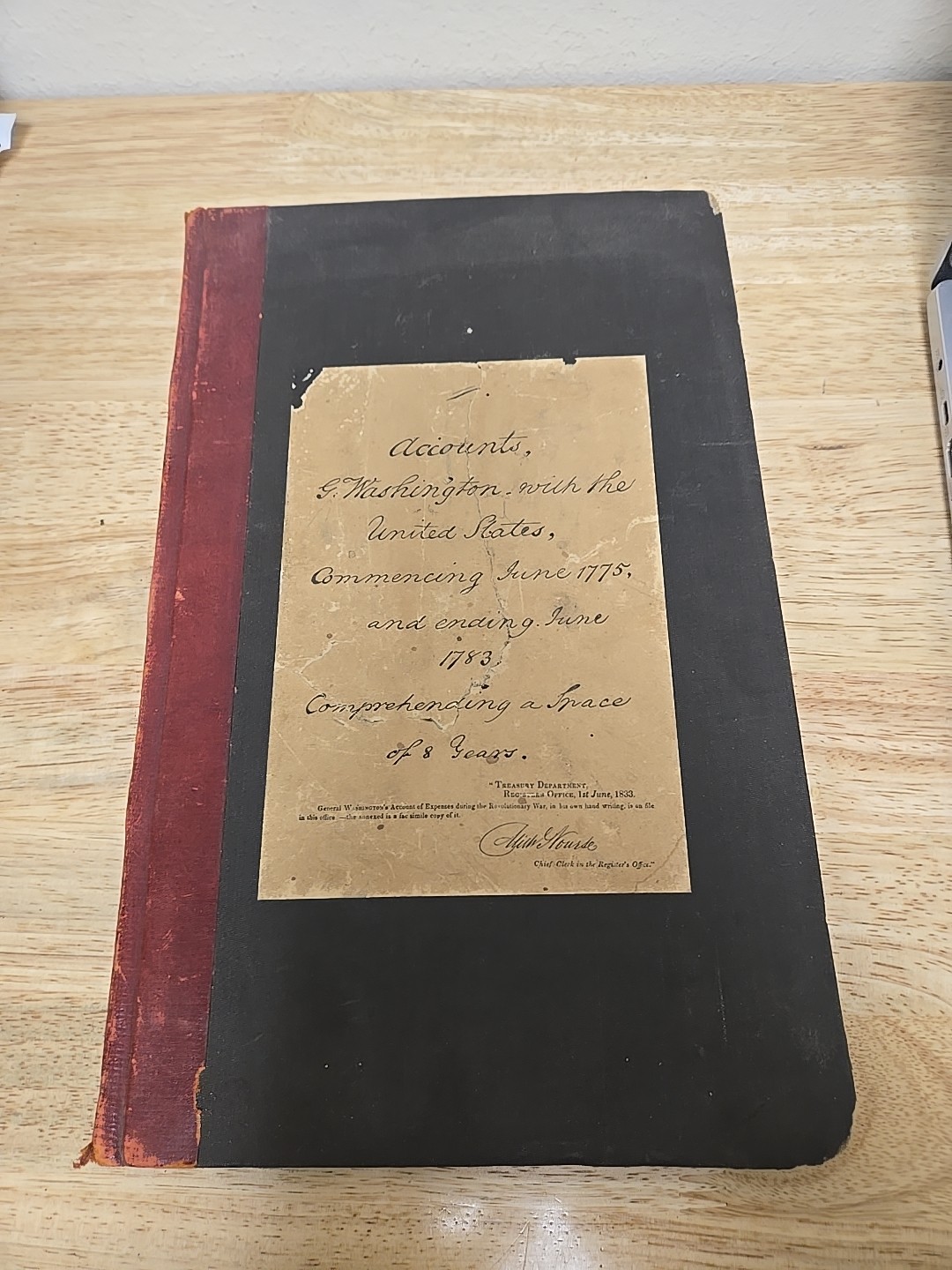 Vintage Book: Fac-Simile Of Washington’s Accounts During Revolutionary War