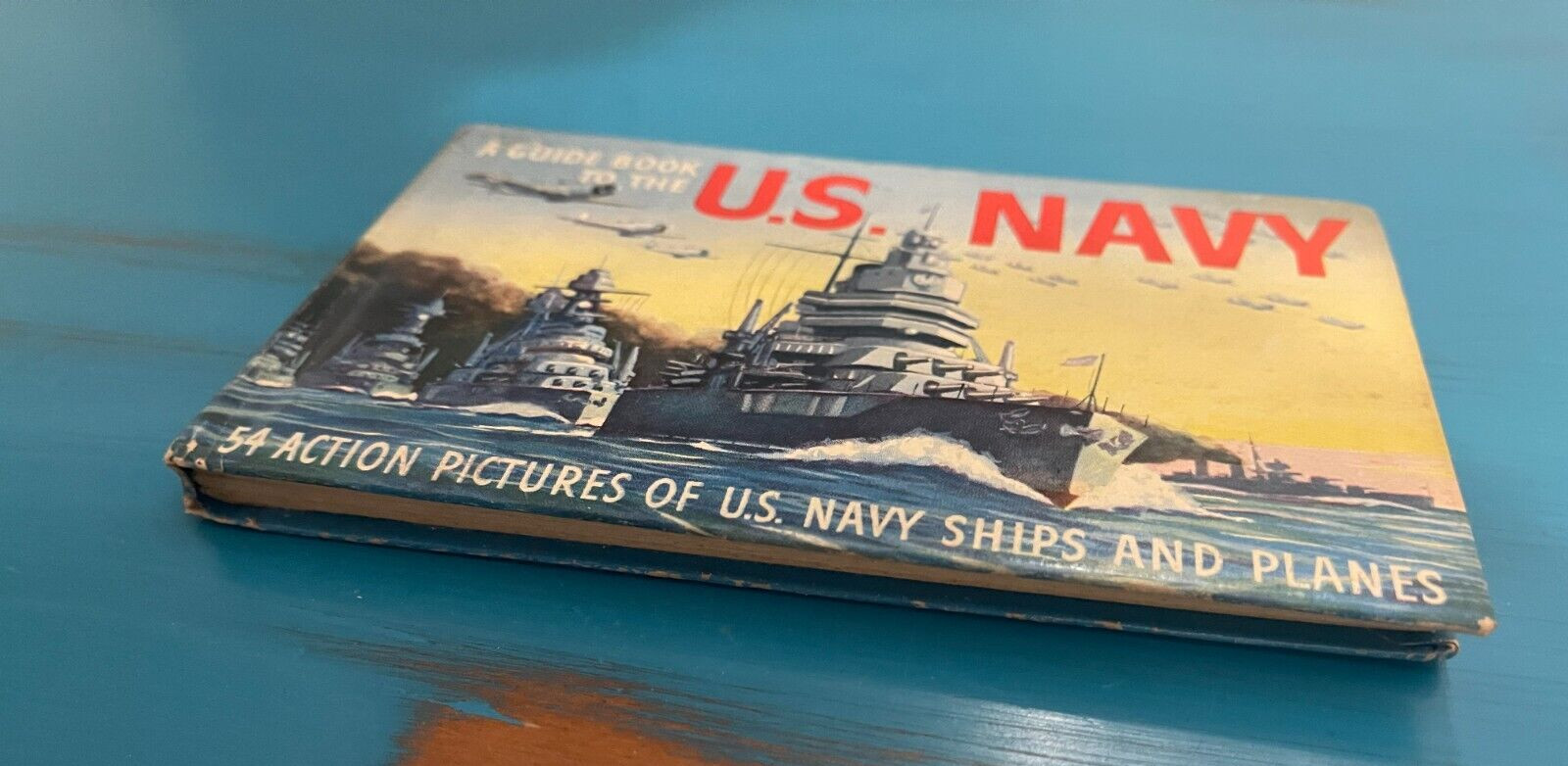A Guide Book to the U.S. Navy: 54 Action Pictures by Whitman Publishers VTG-gc
