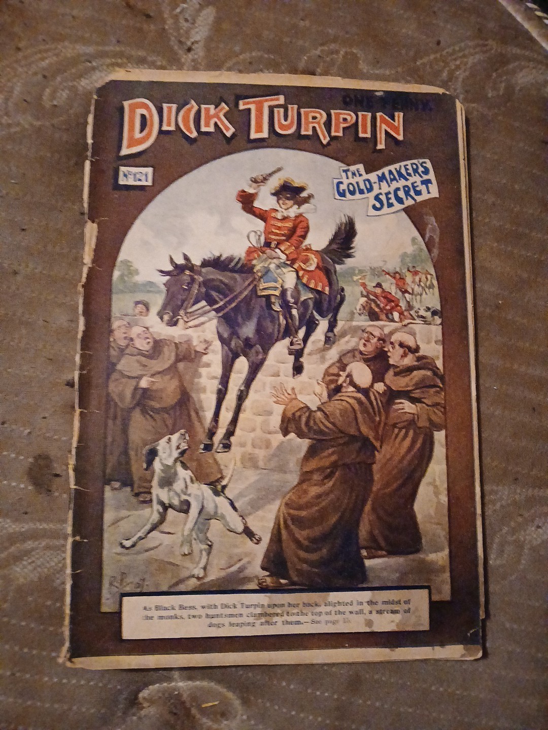 Dick Turpin #121 Aldine Publishing 1904? Pence Magazine Antique Penny Dreadful