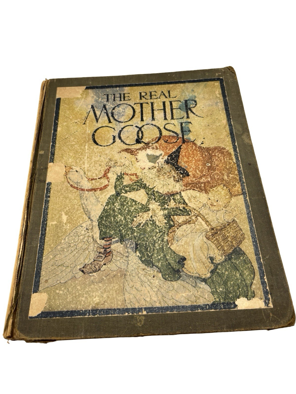 Vintage The Real Mother Goose Book 1928 Rand McNally Hardcover Illustrated