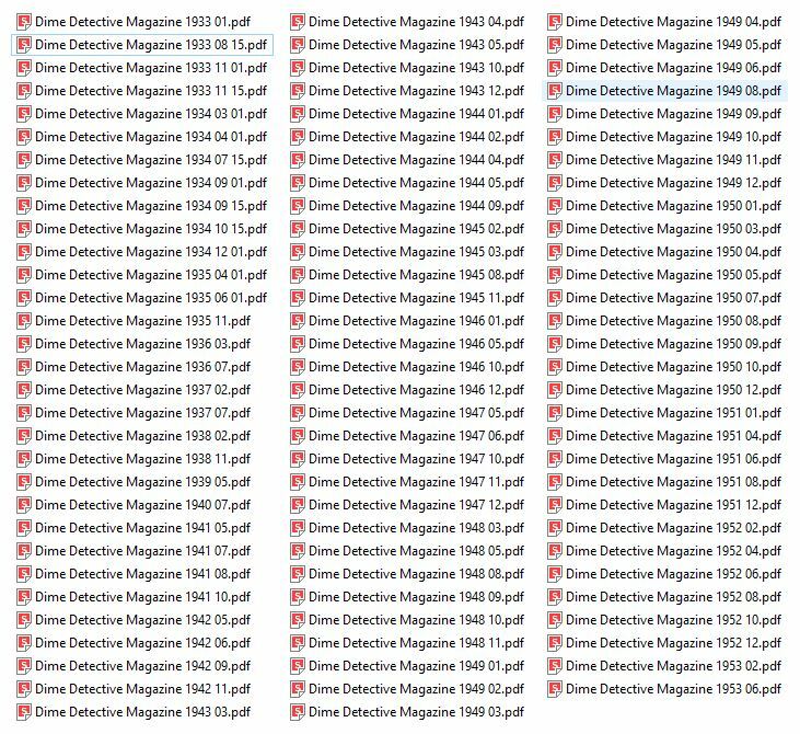 DIME DETECTIVE MAGAZINE 92 Select Issue Collection On USB Flash Drive