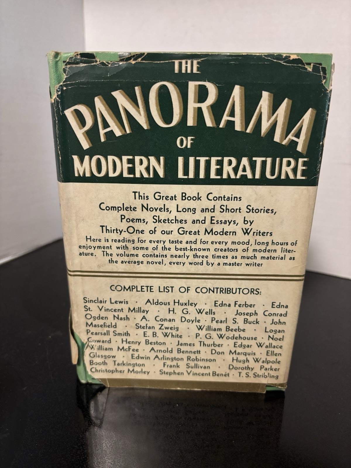 The Panorama of Modern Literature – 1934, First Edition, HC