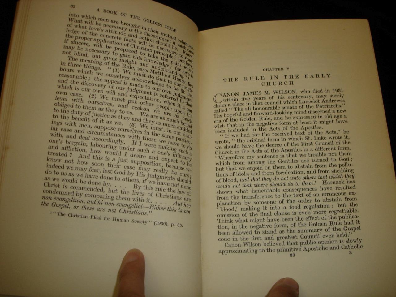 1933 A Book Of The Golden Rule by Jane T Stoddart spirituality world religions