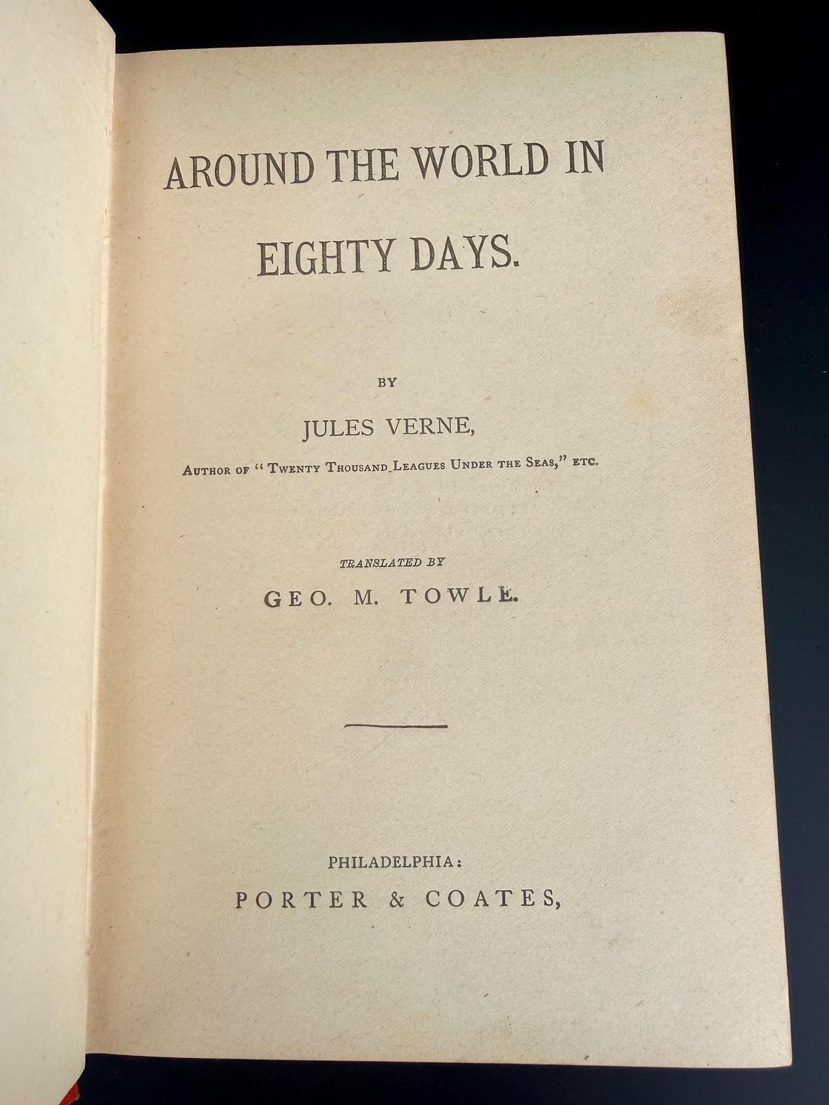 Around the World in Eighty Days by Jules Verne, 19th Century
