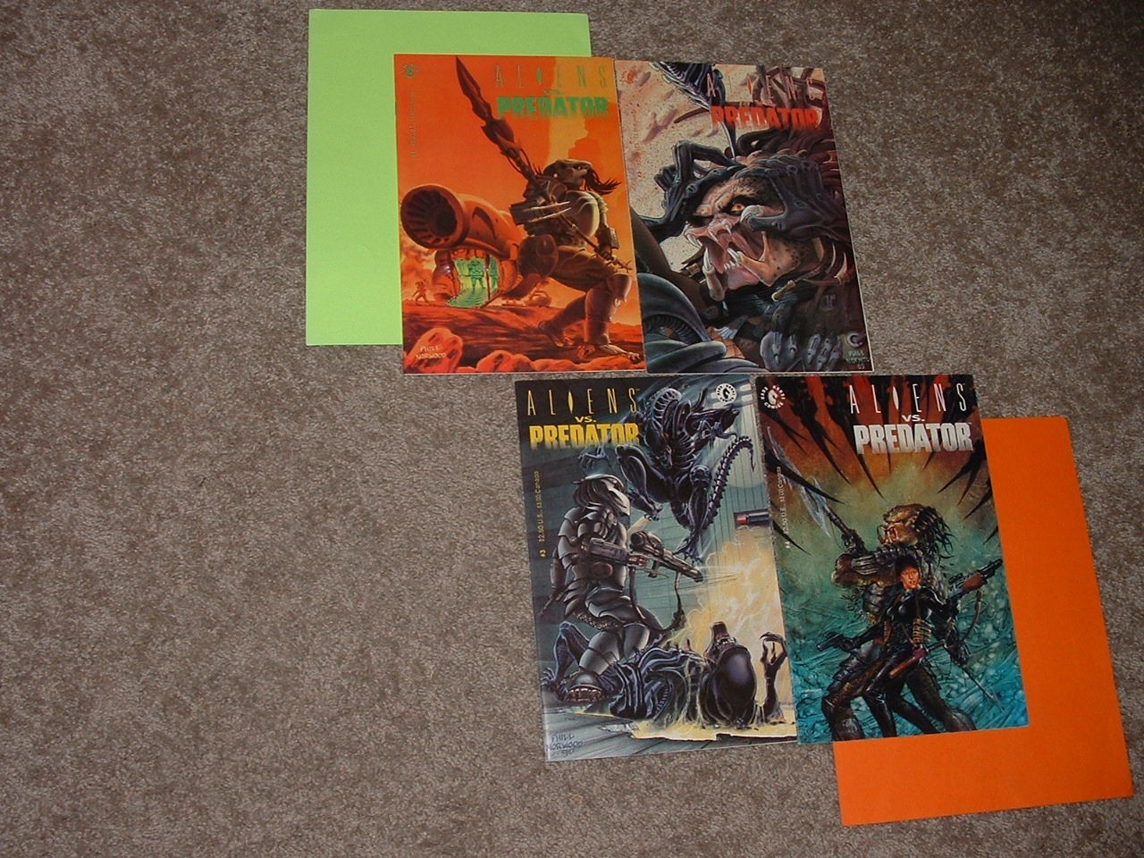 1990 DH Set Aliens vs Predator 1 2 3 4 Stradley Norwood Sharp VF & VF+ Fast Ship